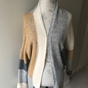 Topshop patchwork oversize open cardigan
